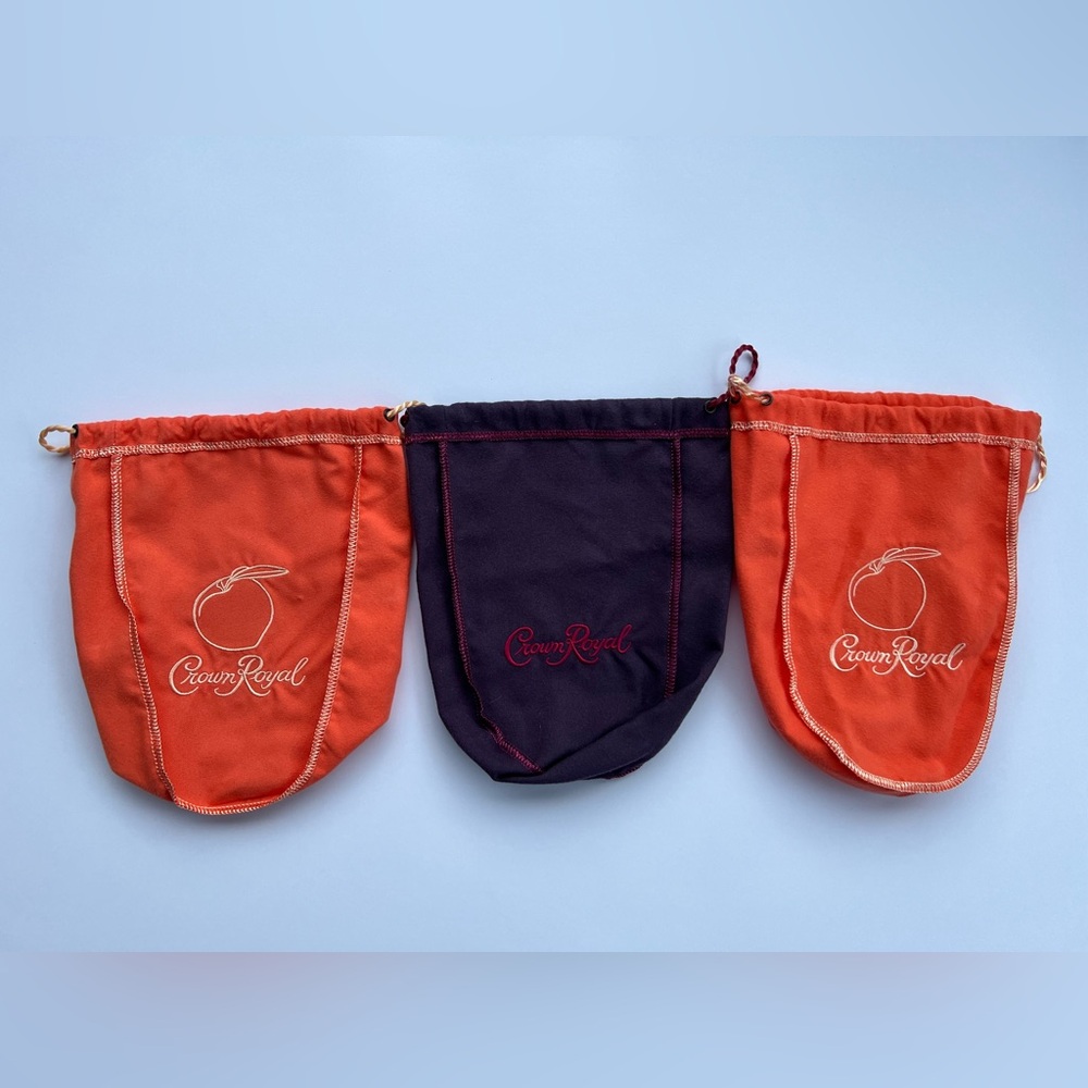 3 x Crown Royal Bags